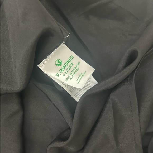 J. Crew Puff Sleeve Daisy Chain Dress Black - Picture 3 of 7